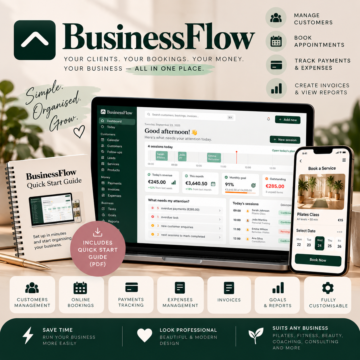 BusinessFlow business management app
