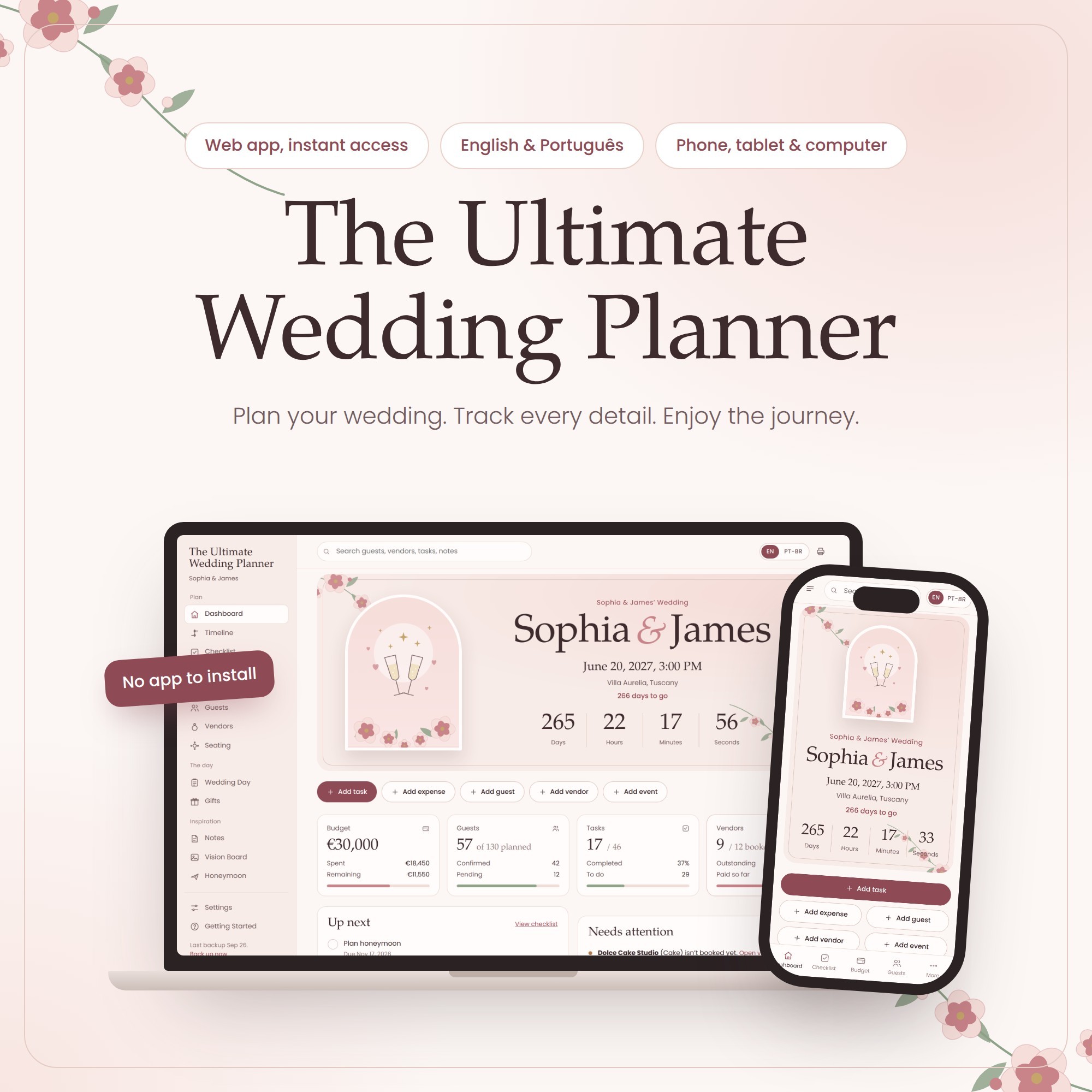 The Ultimate Wedding Planner app cover